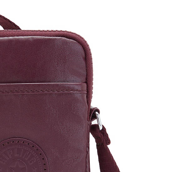 Kipling Tally Metallic Crossbody Telefon Çantası Bordo | TR 1845NW